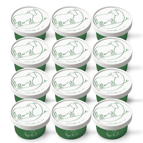 自然放牧カップアイス12個セット