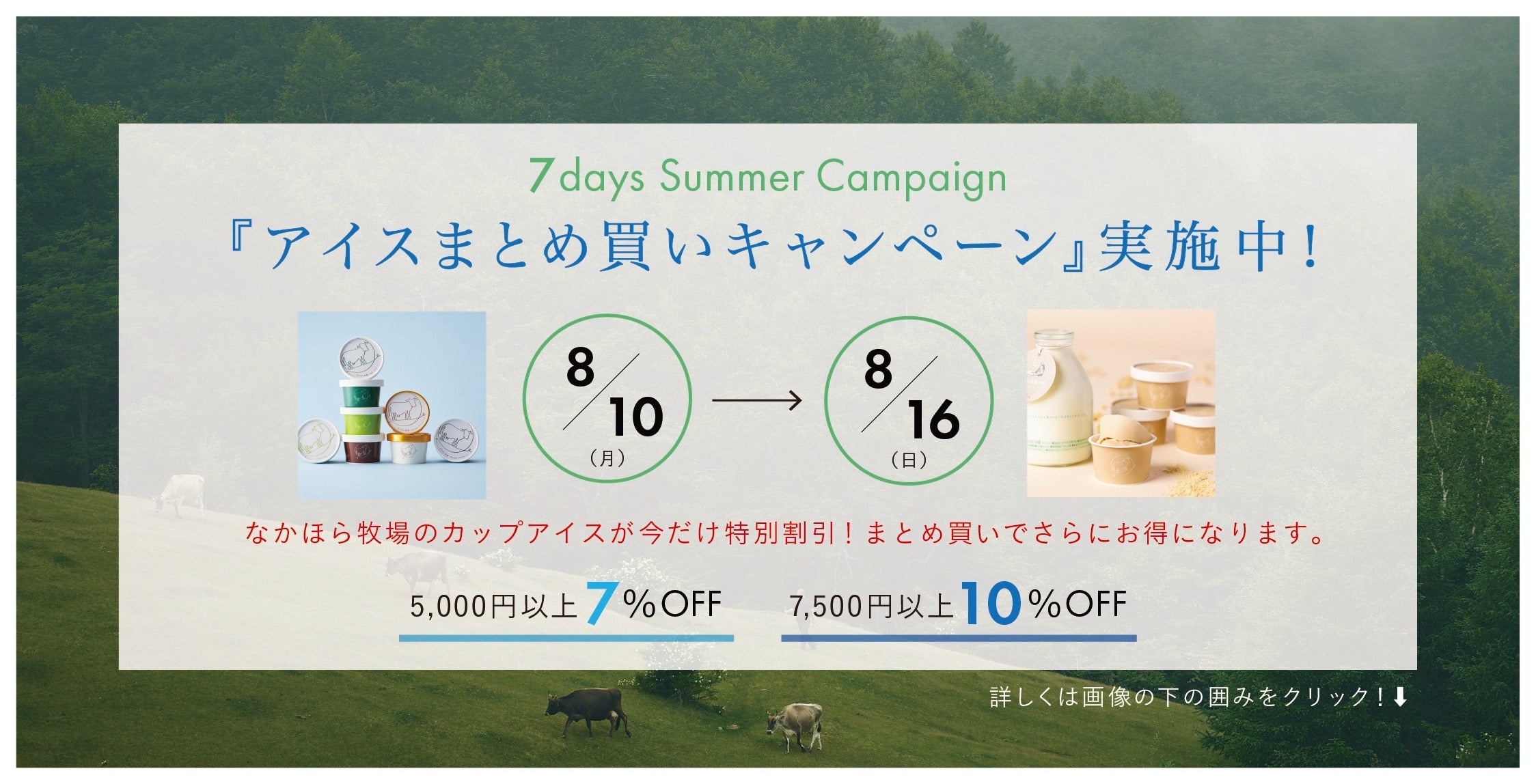 7日間限定、アイスまとめ買いキャンペーン